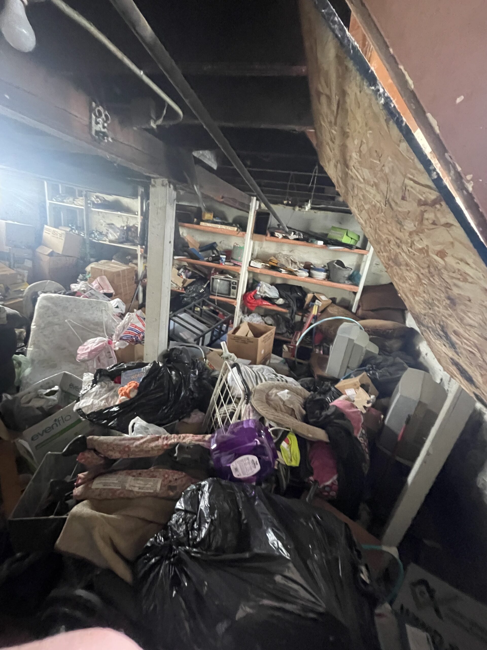 Basement cleanout junk removal services. Full service junk removal by Junk Pickup Removal messy basement cleanout