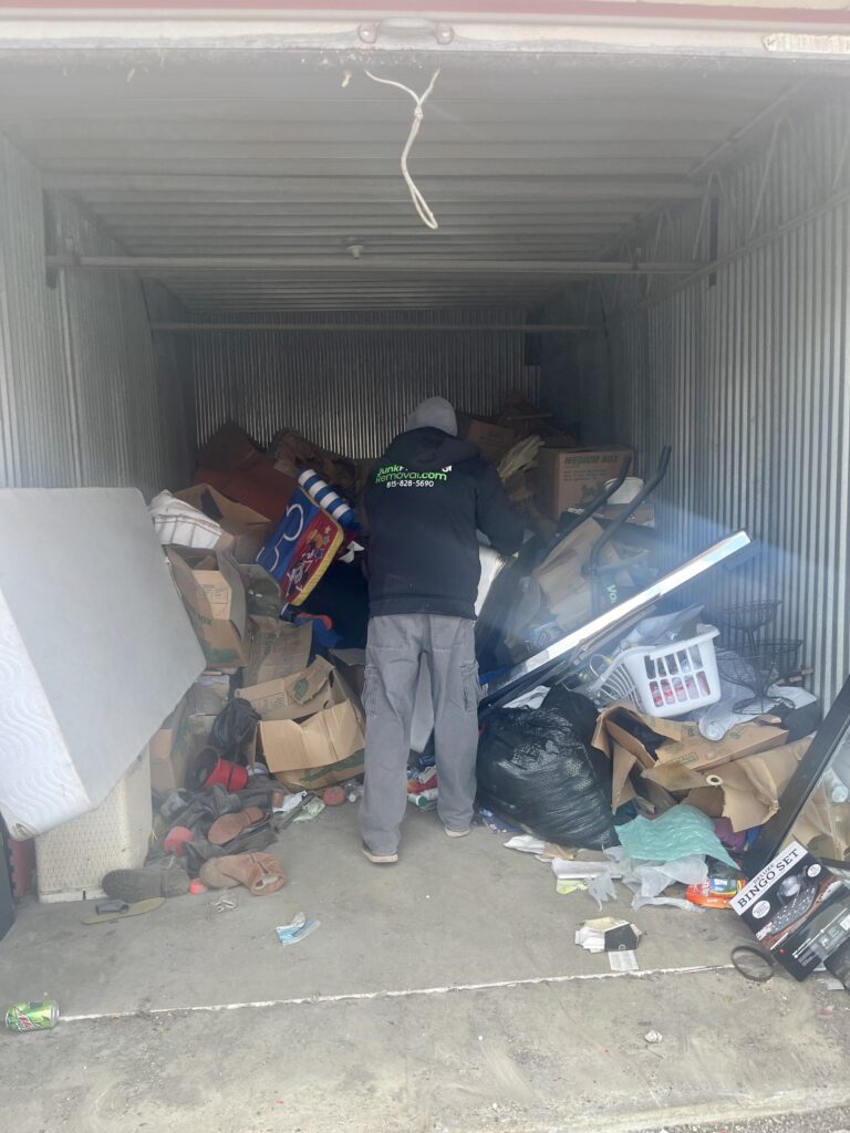 Junk Pickup Removal Services Local Storage Unit Complete Cleanout