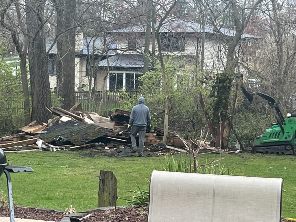 Shed demo shed tear down shed removal