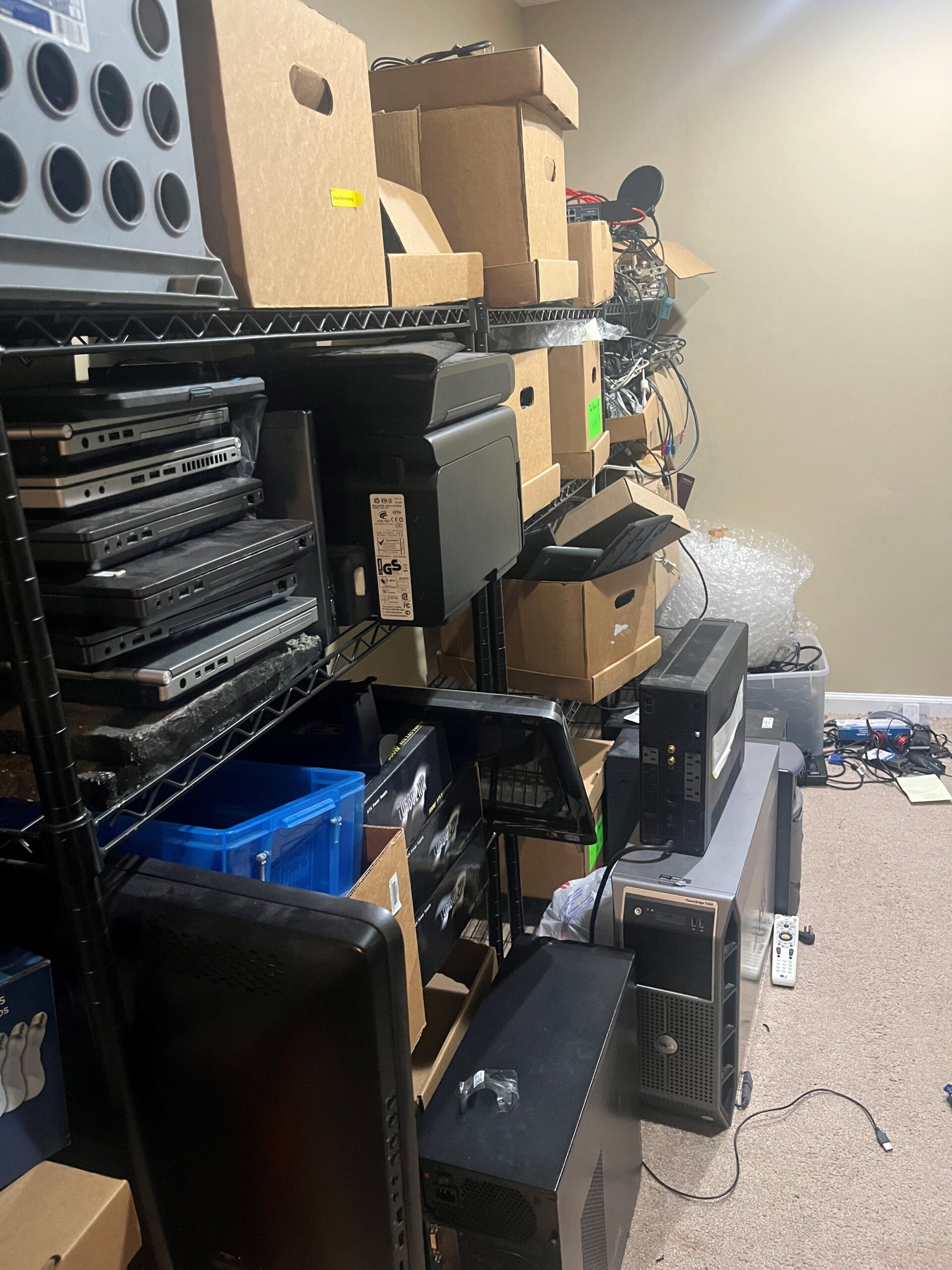 Electronic Recycling and Removal Junk Removal Services in Lockport, IL Removing Electronics from Customer's Home Office